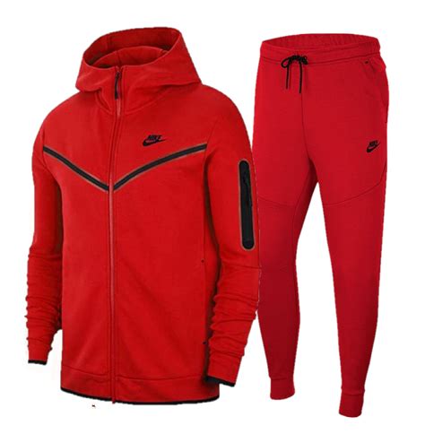 nike tech fleece rood